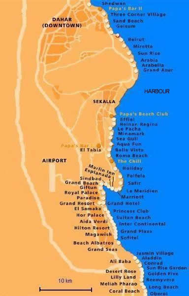 Hurghada mapa